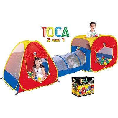 Toca Braskit 3 em 1 com 150 Bolinhas